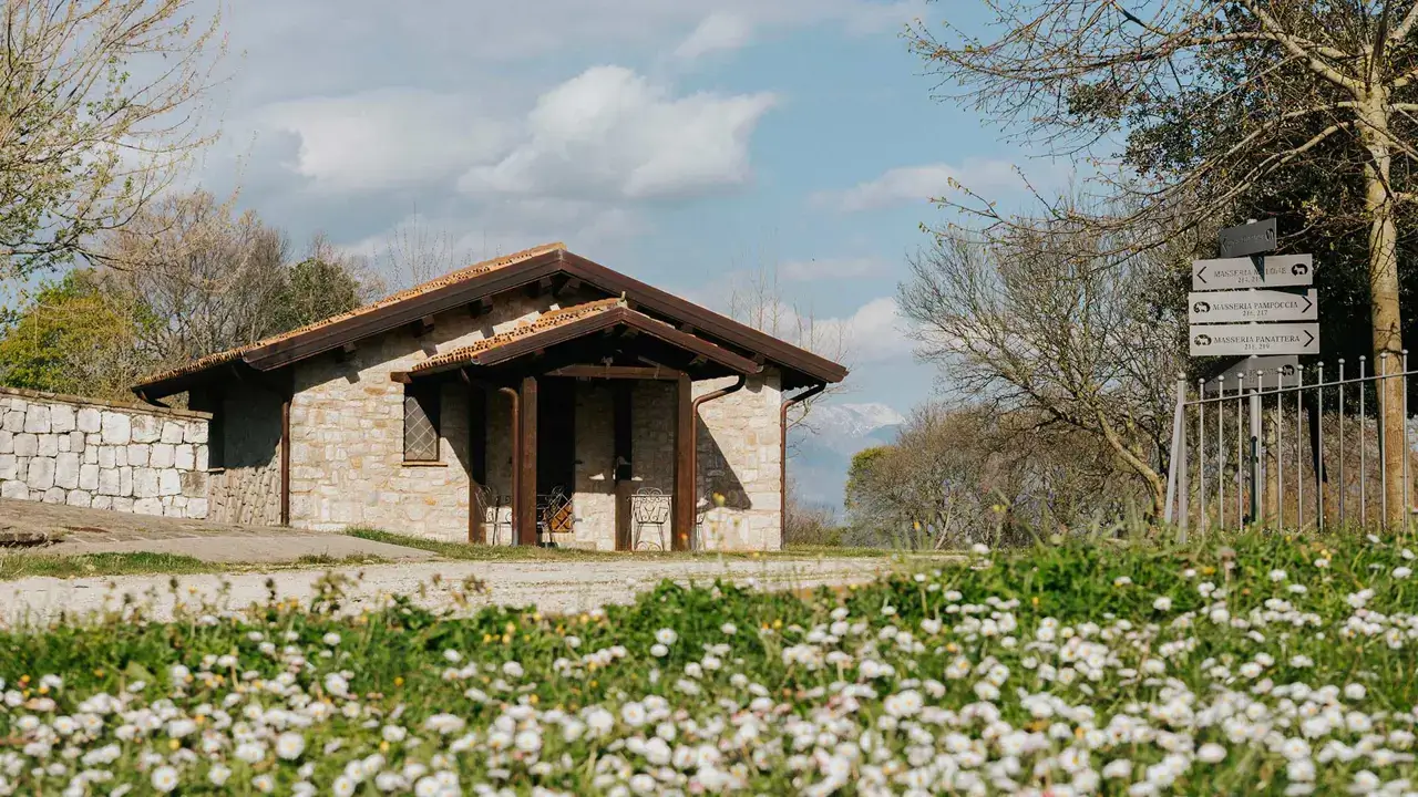 Village terrace with views