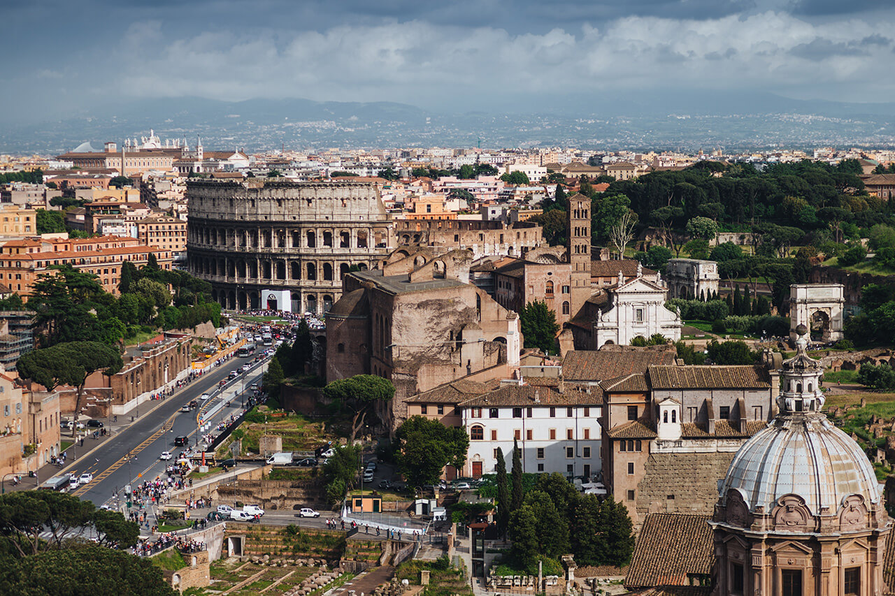 Rome — panoramic view of the ancient city