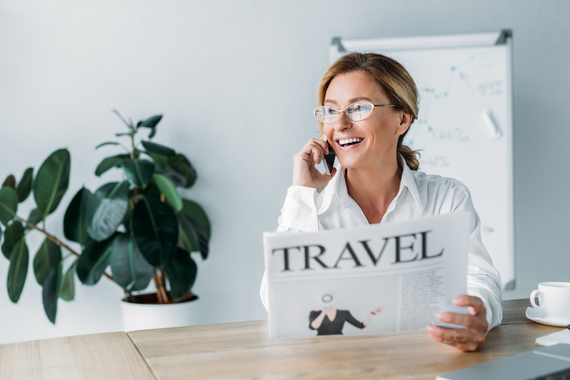 Professional travel advisor consulting with clients about Italy travel